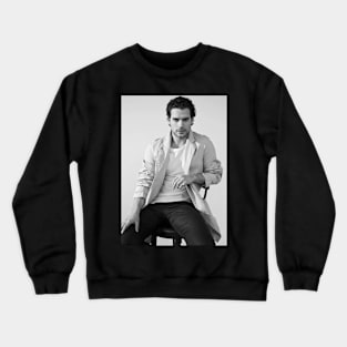 Henry Cavill Image black and white Crewneck Sweatshirt